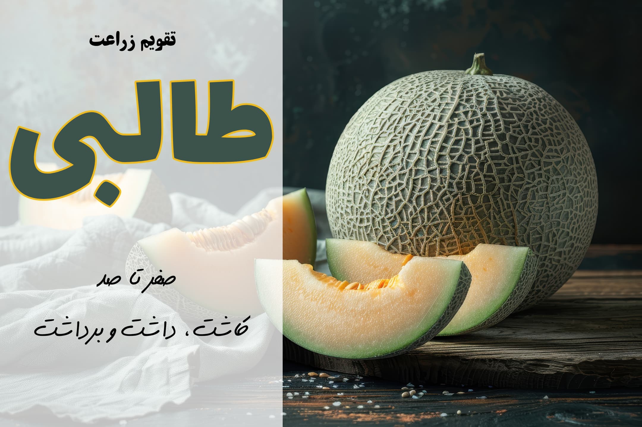 کشت طالبی | آموزش صفر تا صد کاشت طالبی | بهترین کود برای طالبی