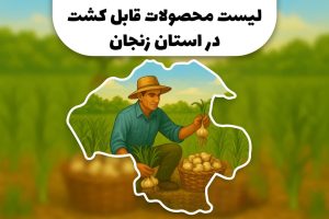 محصولات قابل کشت در استان زنجان | کشاورزی در استان زنجان